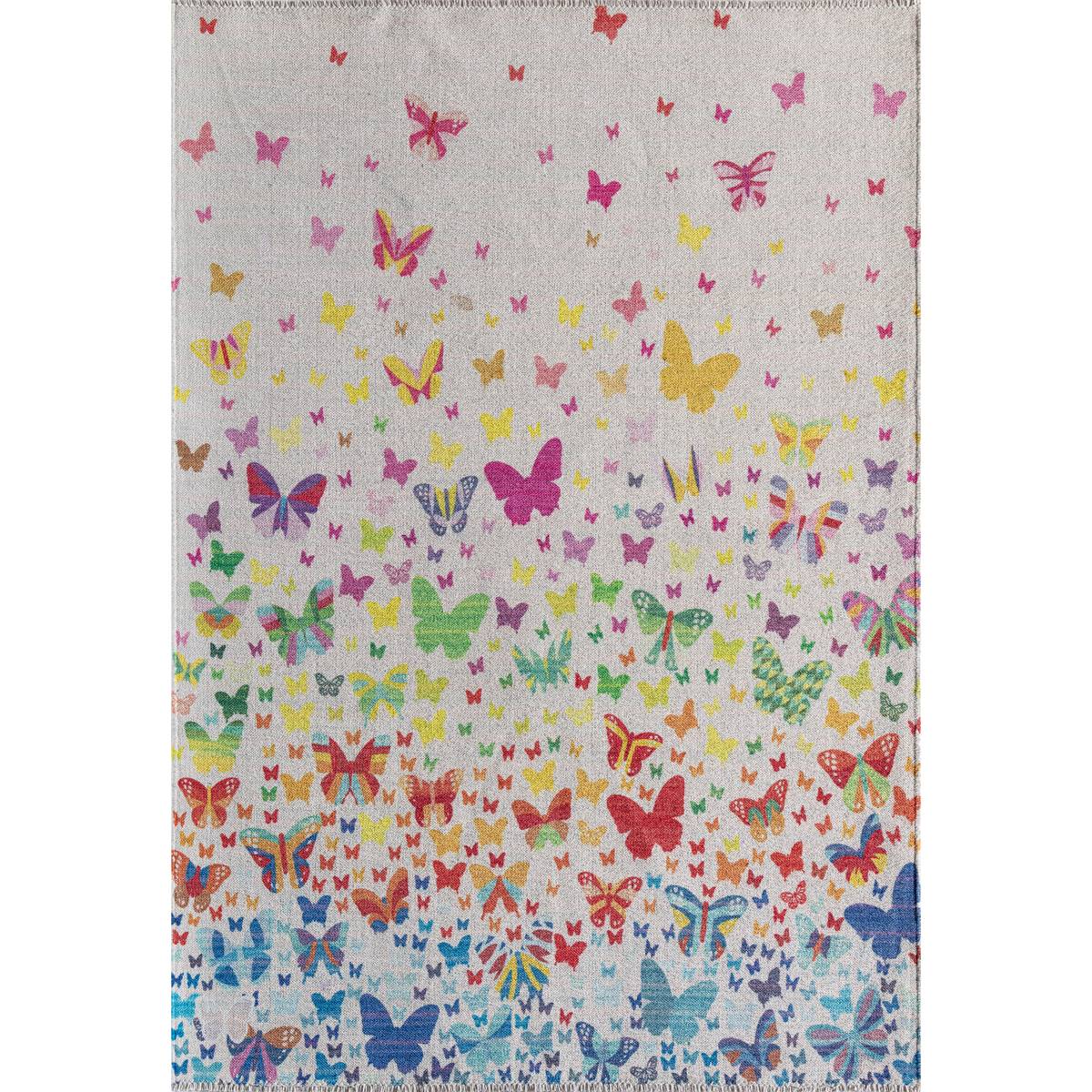 Elizabeth Sutton Maisie Butterflies Rectangular Area Rug