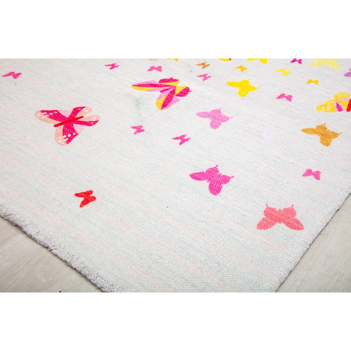 Elizabeth Sutton Maisie Butterflies Rectangular Area Rug