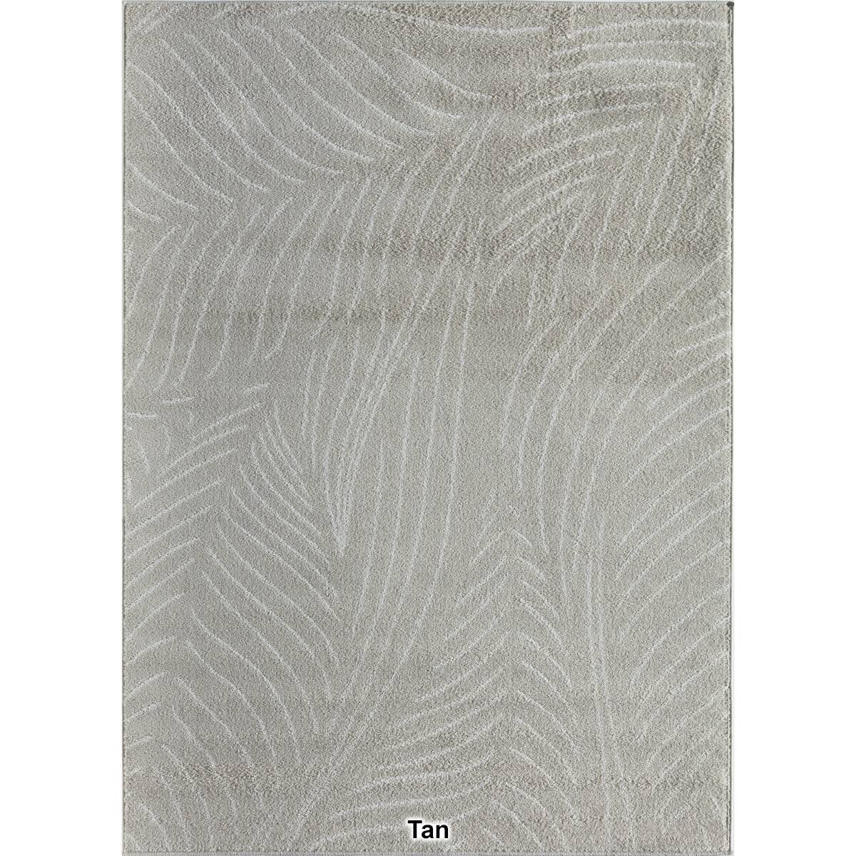 Mason Brooks Azalea Geometric Leaves Contemporary Area Rug