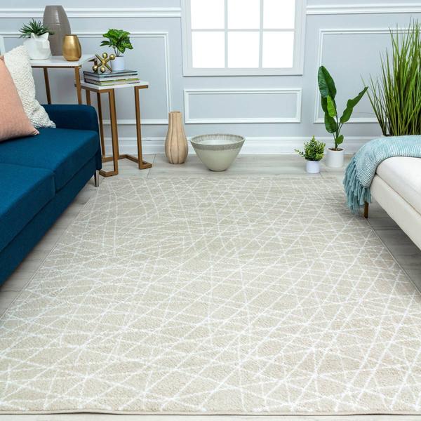 Mason Brooks Azalea Geometric Crisscross Contemporary Area Rug alternate view
