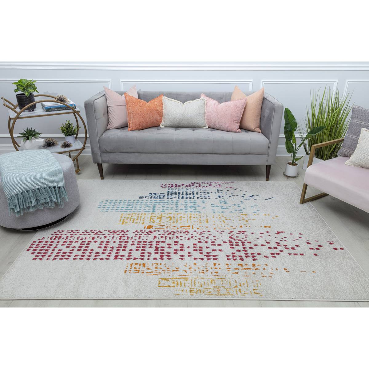 Mason Brooks Azalea Polychrome Geometric Contemporary Area Rug