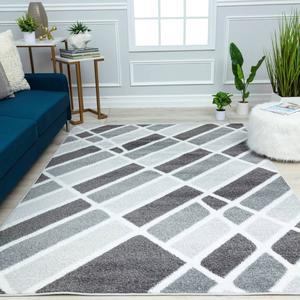 Mason Brooks Azalea Greys Harbor Geometric Contemporary Area Rug alternate view