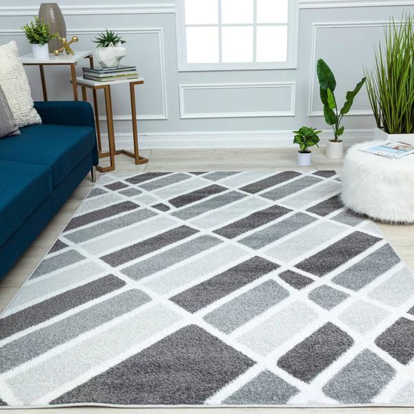 Mason Brooks Azalea Greys Harbor Geometric Contemporary Area Rug alternate view