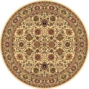 Rugs America(tm) New Vision Tabriz Round Rug - Cream