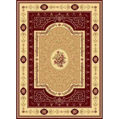 Rugs America(tm) New Vision F. Aubusson Rectangle Area Rug - Cherry