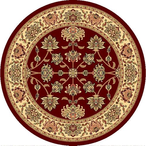 Rugs America(tm) New Vision Kashan Round Rug - Cherry