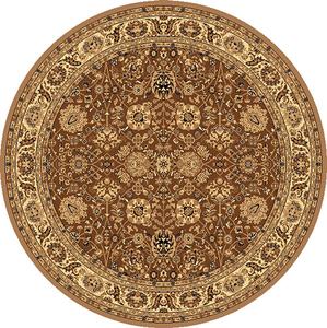 Rugs America(tm) New Vision Tabriz Round Rug - Brown