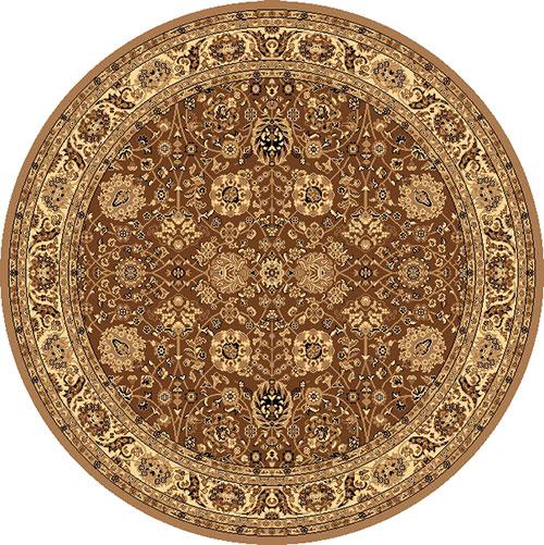Rugs America(tm) New Vision Tabriz Round Rug - Brown