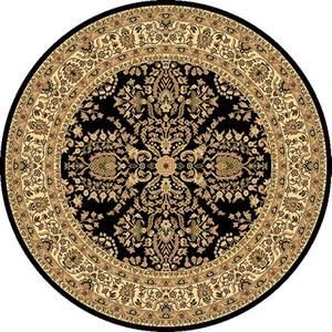 Rugs America(tm) New Vision Lilihan Round Rug - Black