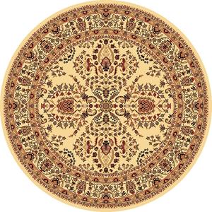Rugs America(tm) New Vision Lilihan Round Rug - Cream