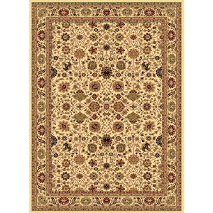 Rugs America(tm) New Vision Tabriz Cream Floral Rectangle Area Rug