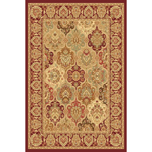 Rugs America(tm) New Vision Color Panel Rectangle Area Rug - Cherry