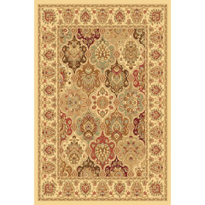 Rugs America(tm) New Vision Panel Rectangle Rug - Cream