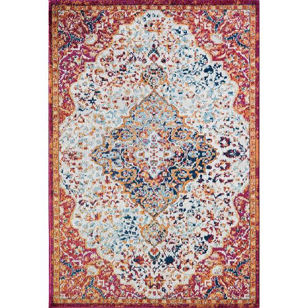 Rugs America(tm) Hailey Amelia Blush Abstract Vintage Area Rug