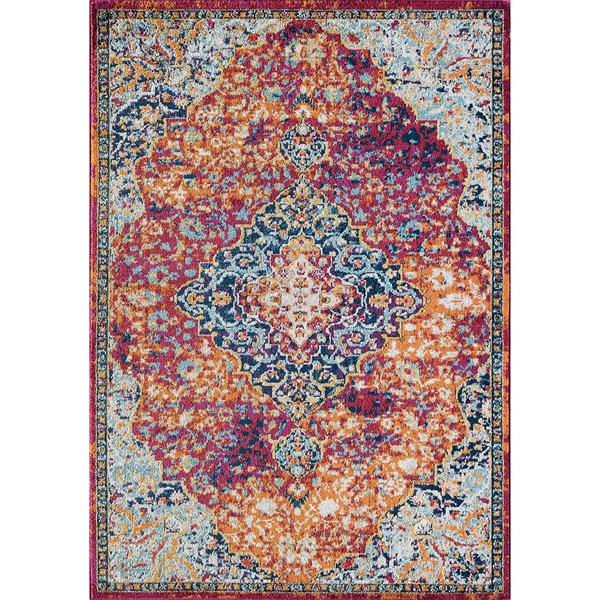 Rugs America(tm) Hailey Rosy Peach Abstract Vintage Area Rug