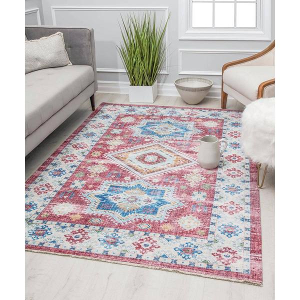 Rugs America(tm) Iggi Righteous Rosie Transitional Vintage Area Rug alternate view