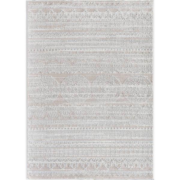 Rugs America(tm) Lennox Misty Cream Oriental Transitional Area Rug