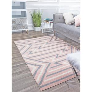 Rugs America(tm) Miko Strawberry Geometric Contemporary Area Rug alternate view