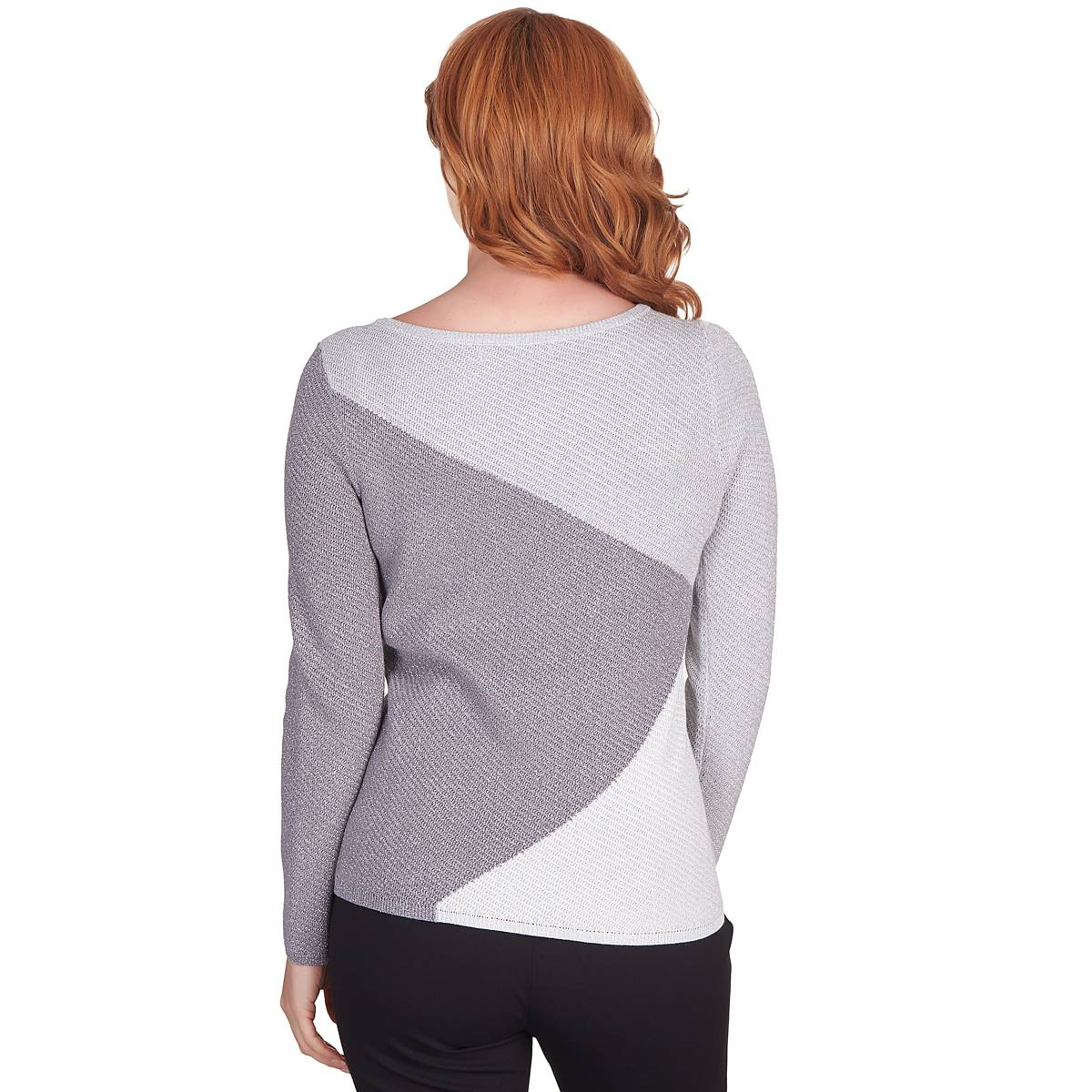 Petite Emaline Queenstown Long Sleeve Color Blocked Sweater