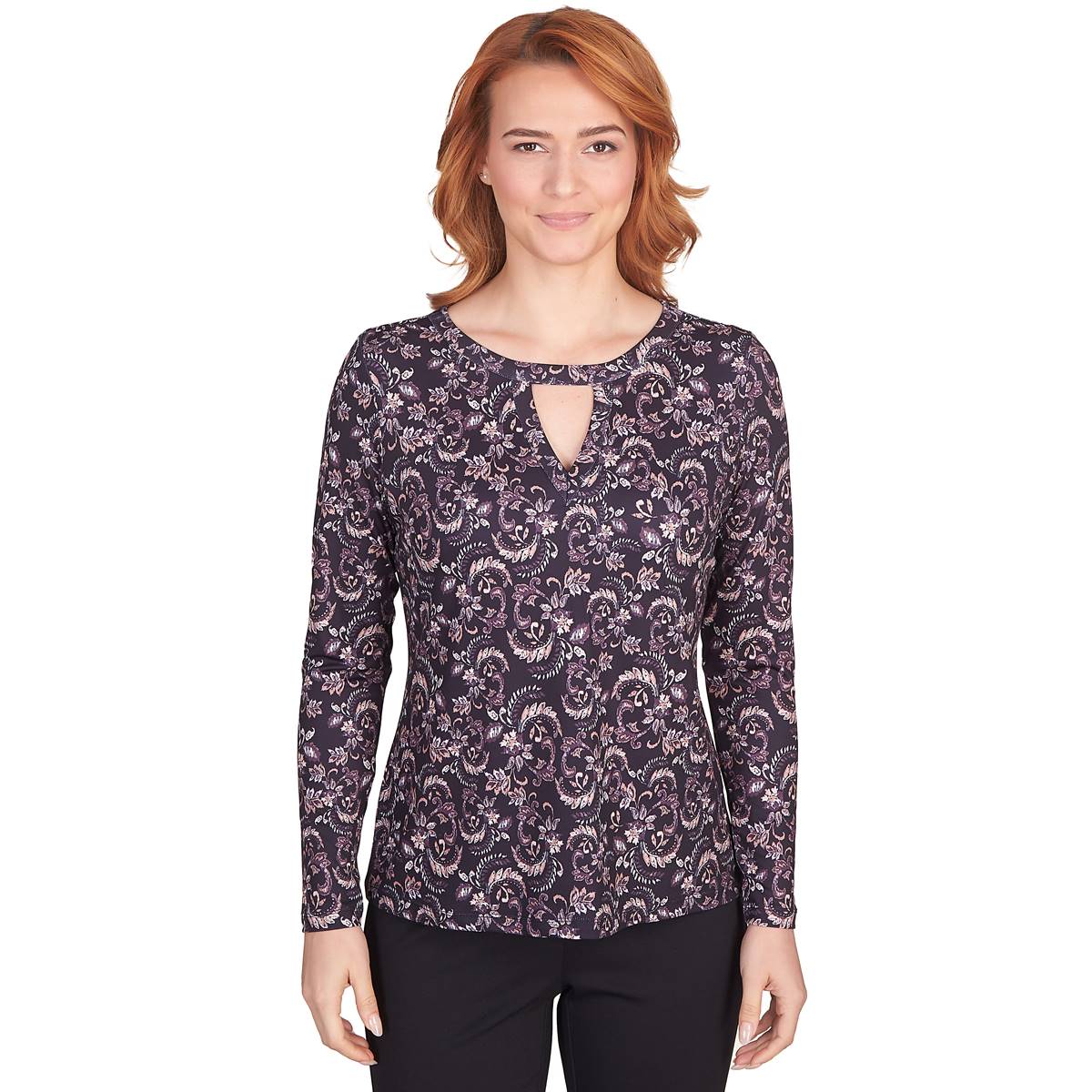 Womens Emaline Key Item Long Sleeve Floral Tee