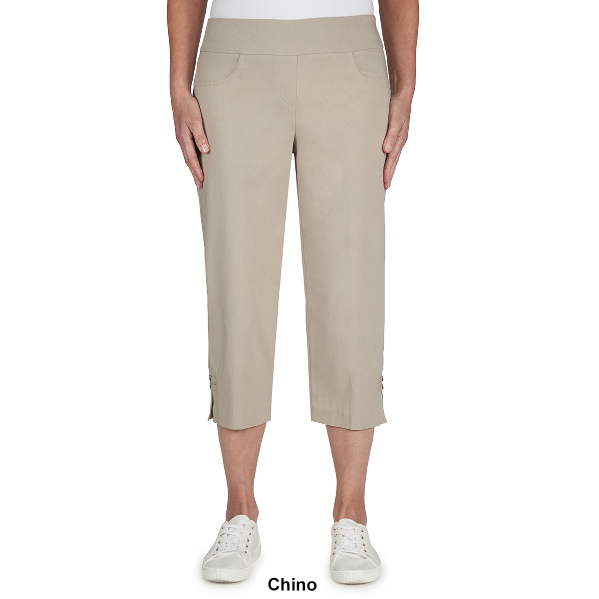 Womens Hearts Of Palm Essentials Pull On Solar Crop Capri Pants