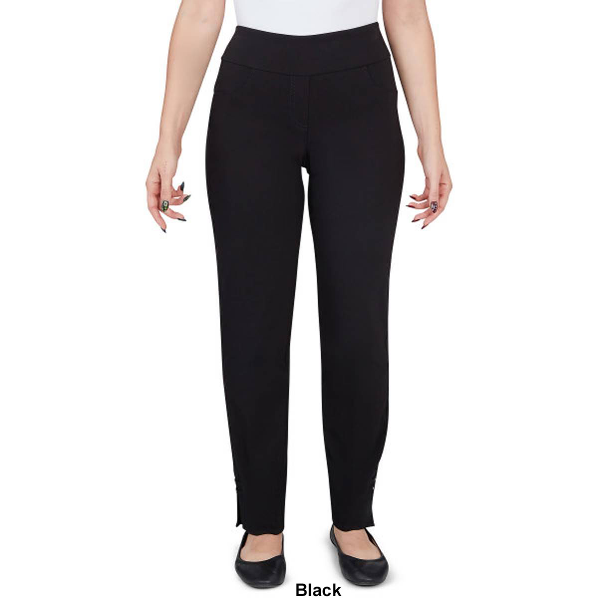 Plus Size Hearts Of Palm Essentials Tech Pants With Hem Detail