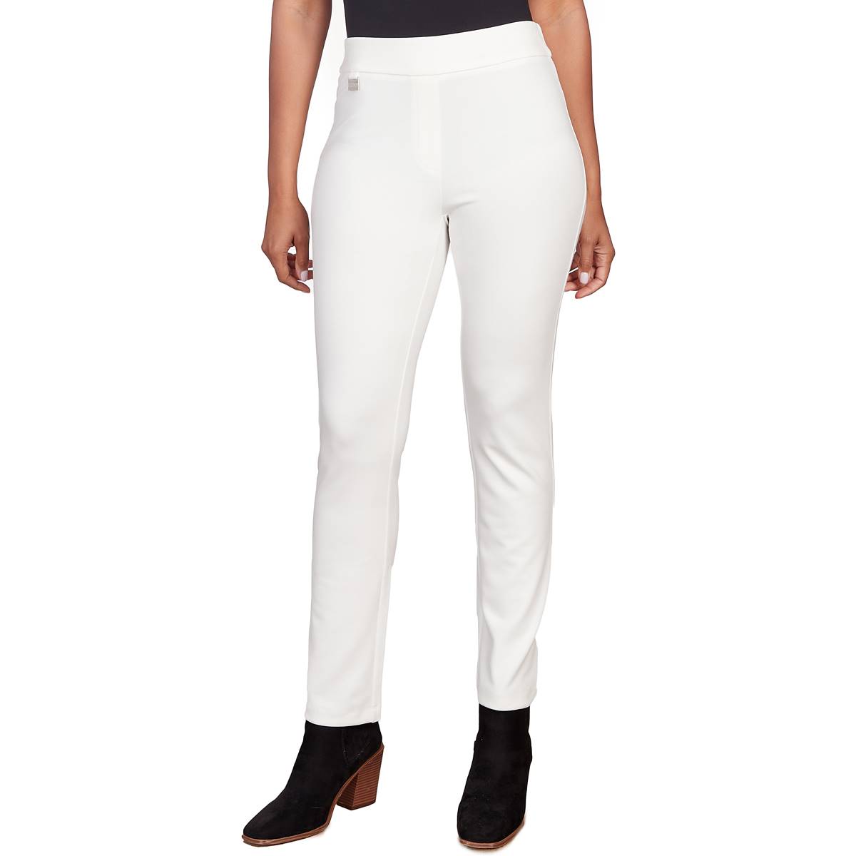Womens Emaline Queenstown Solid Pull On Logo Tab Pants