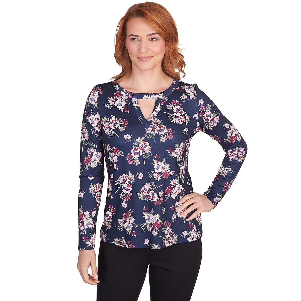 Womens Emaline Key Items Floral Long Sleeve Tee