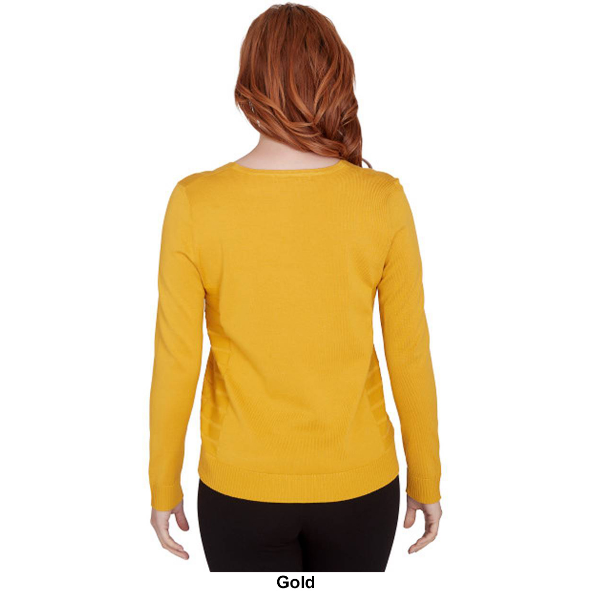 Womens Emaline Special Items Long Sleeve Solid V-Neck Sweater