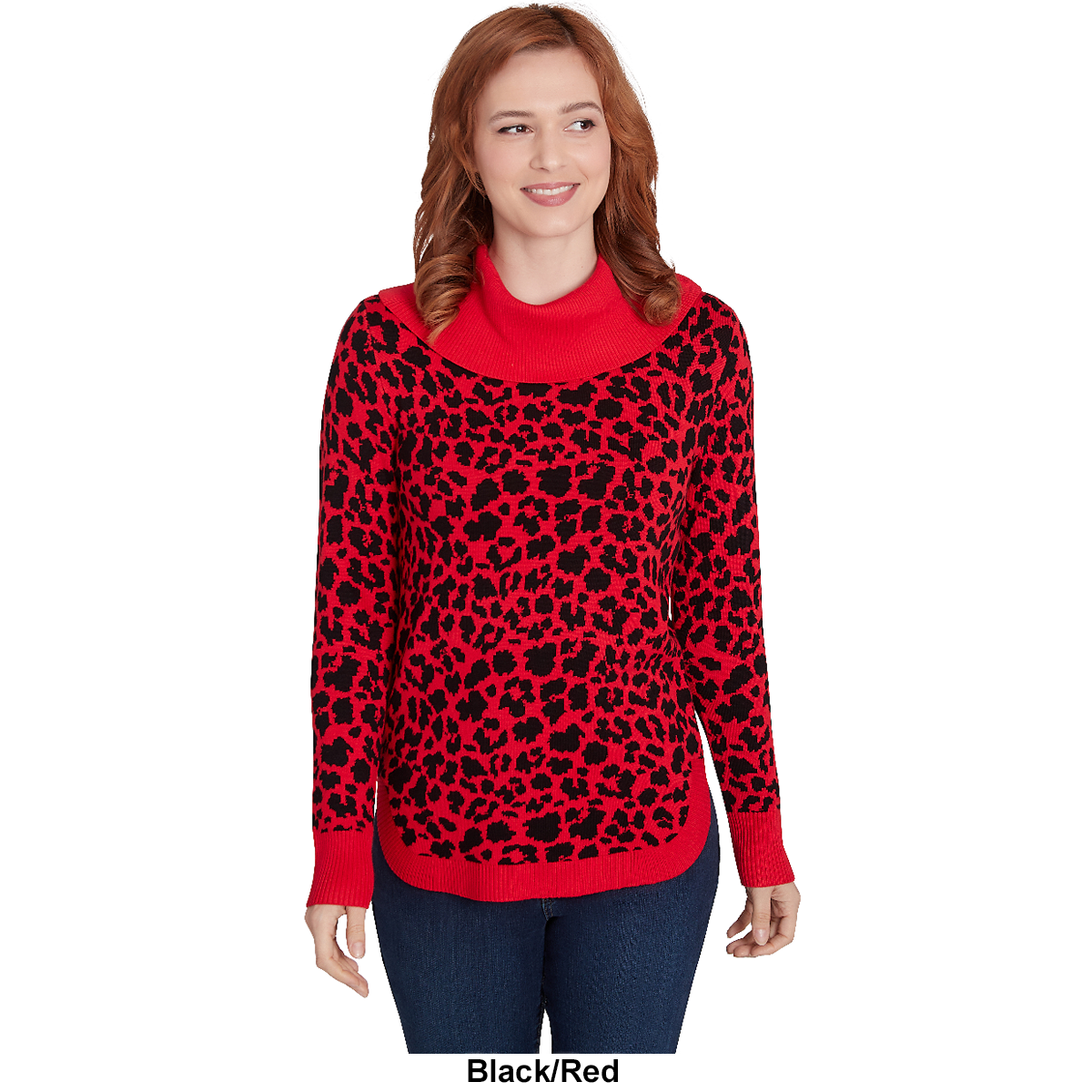 Plus Size Emaline Sweater Essentials Jacquard Animal Sweater