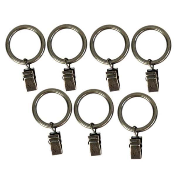 Clip Rings for 5/8-3/4in. Curtain Rod