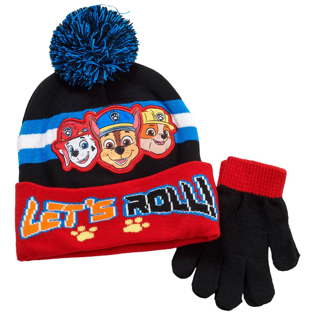Boys (4-7) Nickelodeon Paw Patrol Winter Hat & Gloves Set