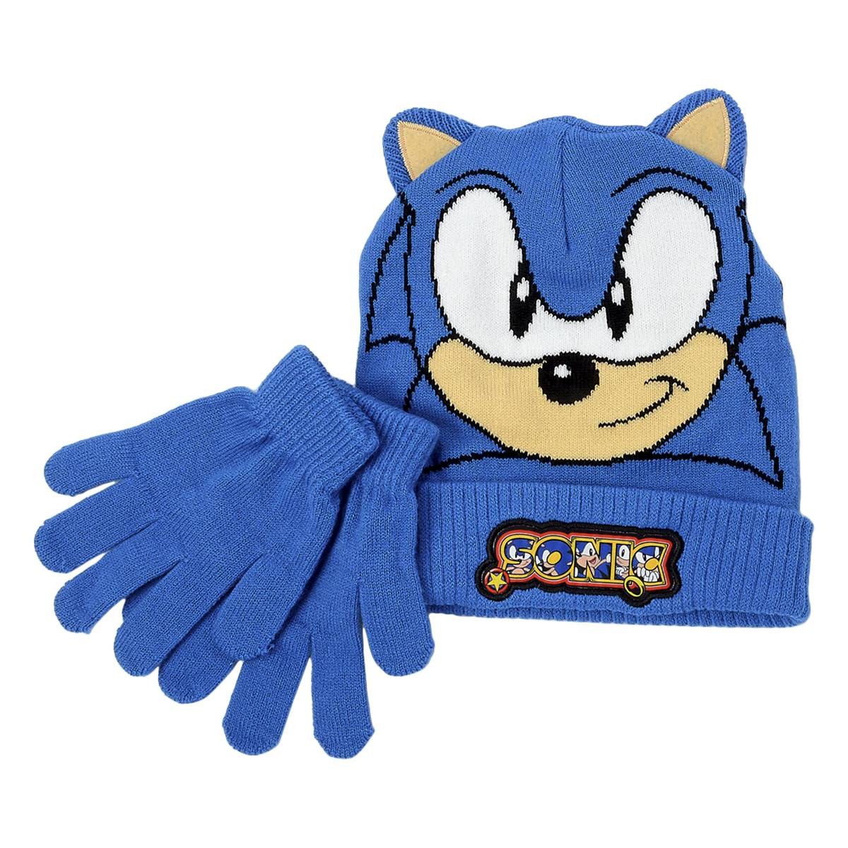 Boys (4-7) Sonic The Hedgehog Winter Hat & Gloves Set