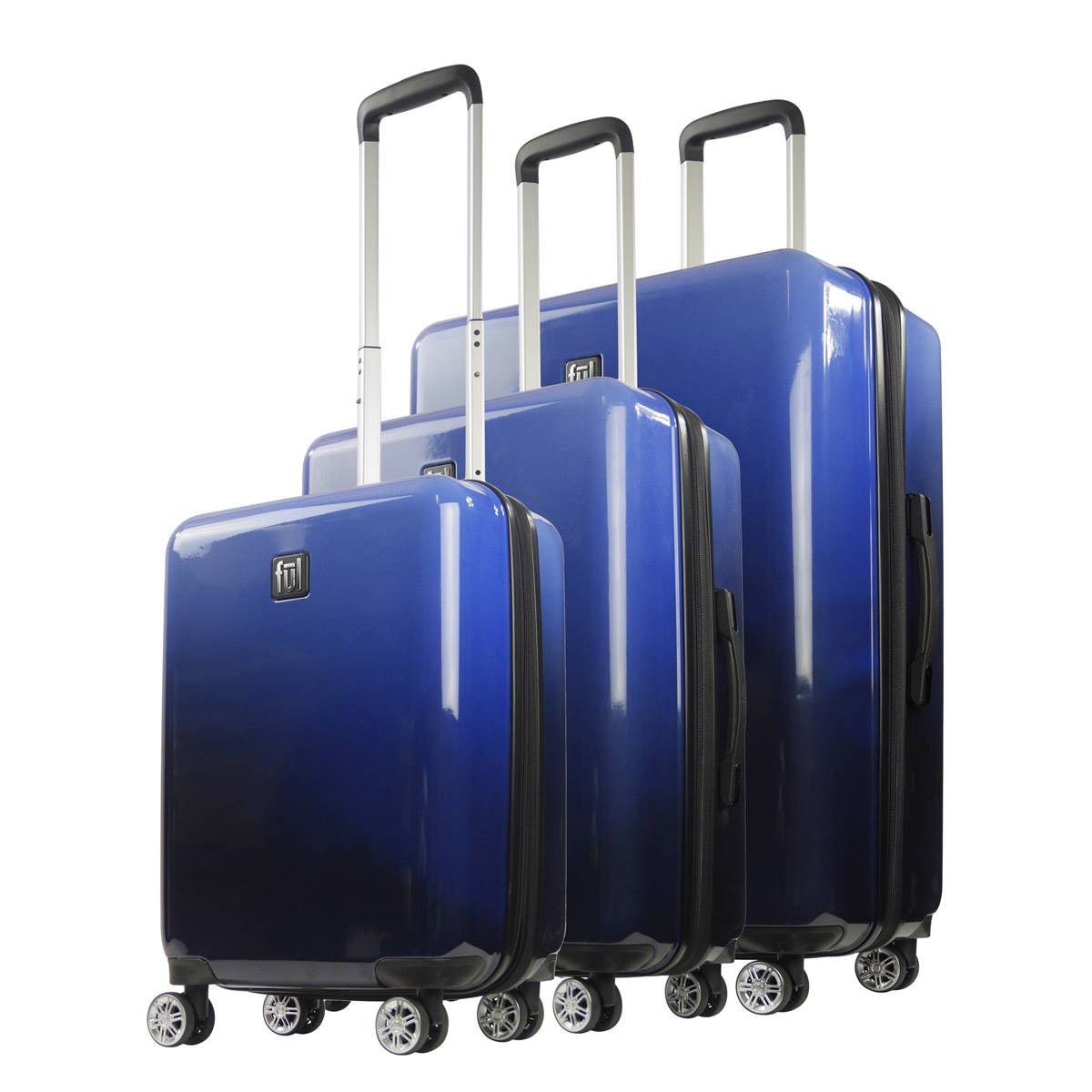 FUL 3pc. Impulse Ombre Hardside Spinner Luggage Set