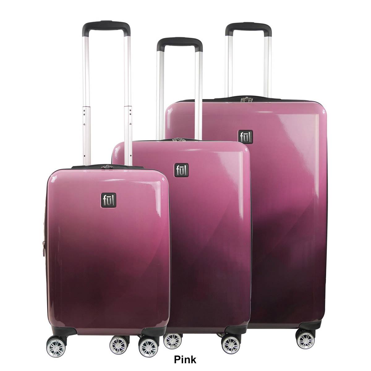 FUL 3pc. Impulse Ombre Hardside Spinner Luggage Set