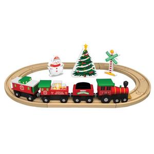 MasterPieces Lionel 18pc. Holiday Wood Toy Train Set alternate view