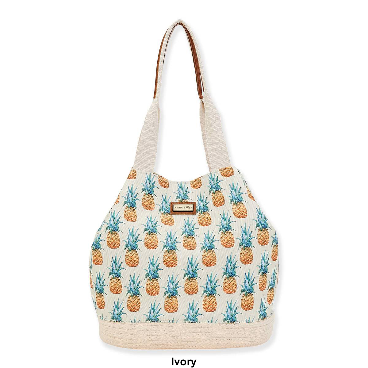 Caribbean Joe Pineapple Canvas Gap Tote