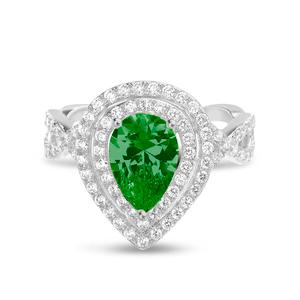 Pear Shaped CZ Statement Ring