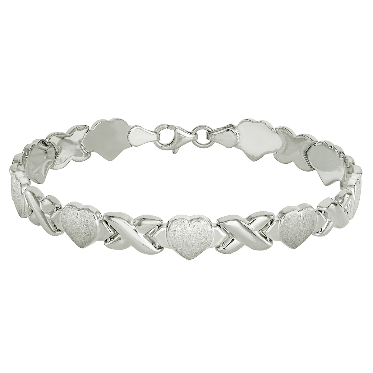 Ellen Tracy Sterling Silver Stampato Bracelet