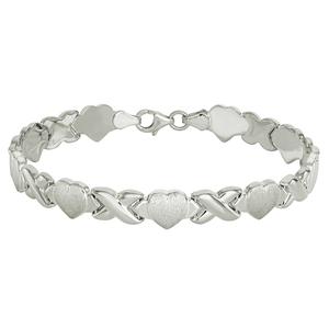 Ellen Tracy Sterling Silver Stampato Bracelet