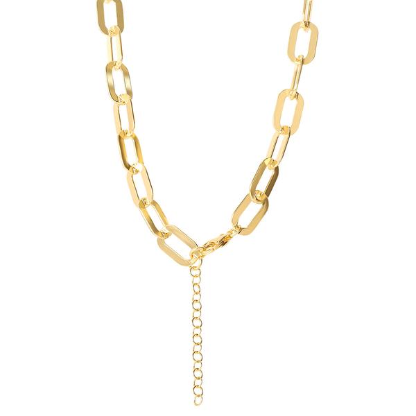 Ellen Tracy Gold Plated over Sterling Silver Link Chain Necklace alternate view