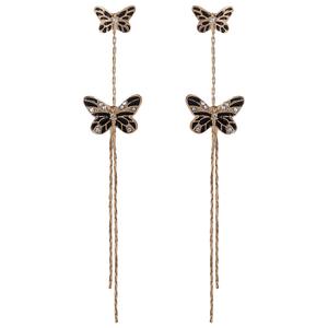 Jessica Simpson Butterfly Dangle Earrings