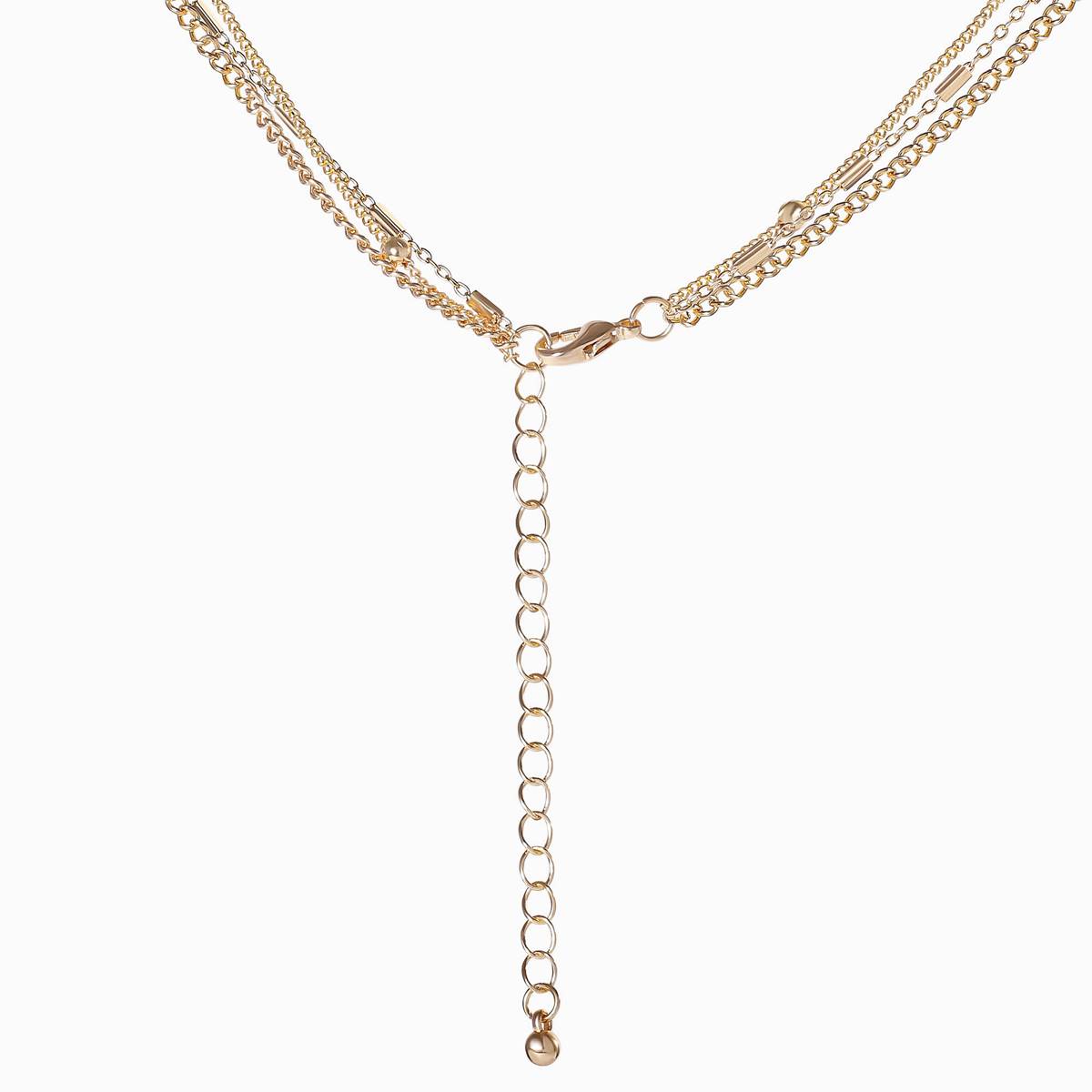 Jessica Simpson Triple Layered Celestial Necklace