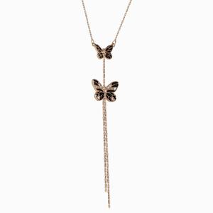 Jessica Simpson Double Butterfly Pendant Y-Necklace alternate view