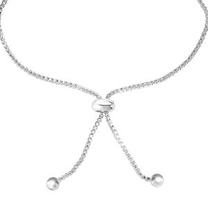 Disney Silver Plated Minnie Mouse CZ Adjustable Bolo Bracelet alternate view
