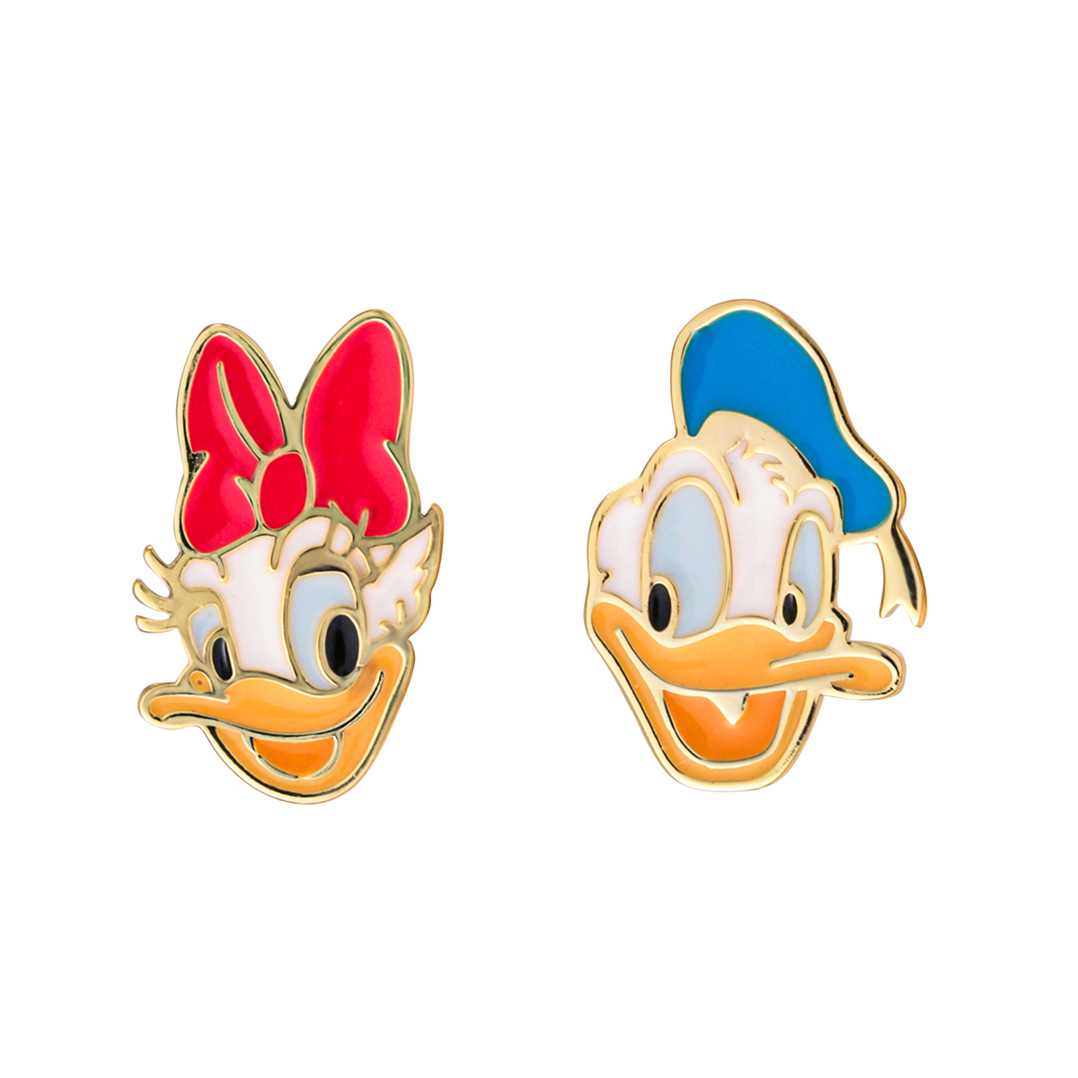 Disney Donald And Daisy Duck Stud Earrings