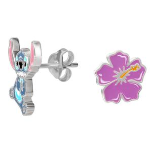 Disney Stitch Sterling Silver Mismatched Stud Earrings alternate view