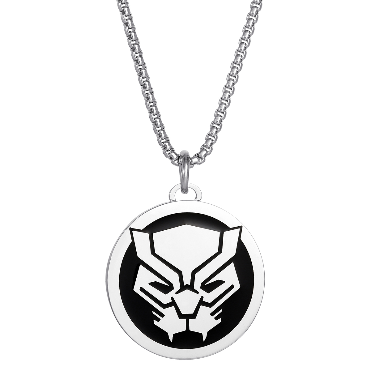 Mens Gentlemen's Classics(tm) Stainless Steel Black Panther Pendant