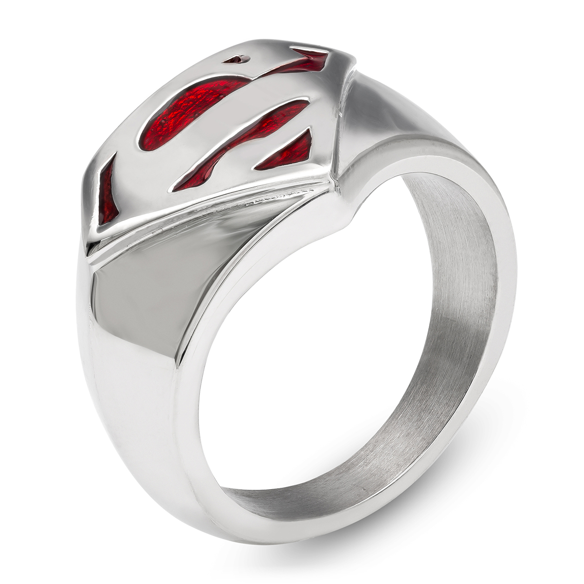 Mens Gentlemans Classics(tm) Red Enamel Superman(tm) Ring