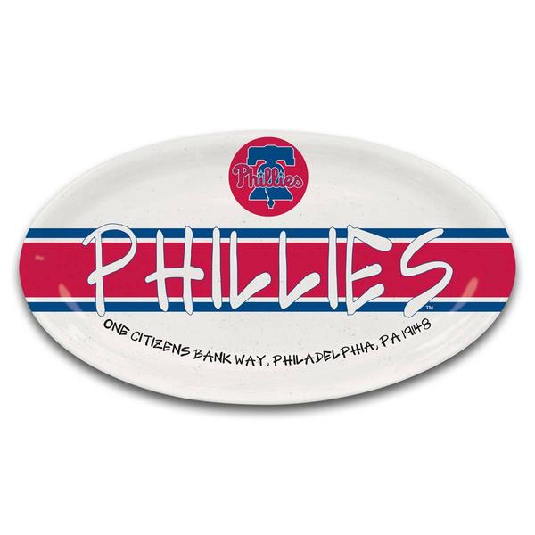 Magnolia Lane Philadelphia Phillies Melamine Oval Tray